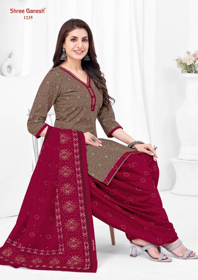 Shree Ganesh Bandhni Vol 2 Patiala Cotton Dress Material Catalog